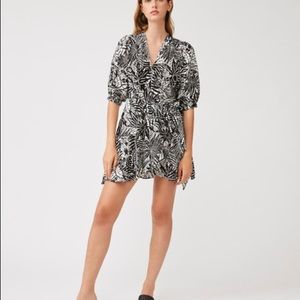 Suncoo Paris - tropical print wrap dress